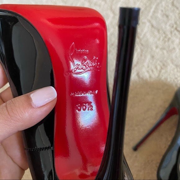 Christian Louboutin Patent Black So Kate 120 - Picture 8 of 8